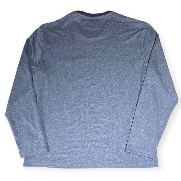Michael Bastian Men's L/s Chest Pocket Knit Pullover Shirt Heathered Blue XL‎ - Picture 7 of 7
